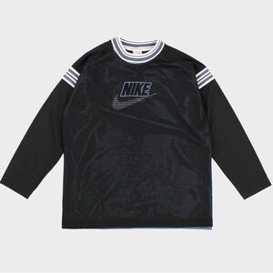 Nike mesh embroidered check logo top size large